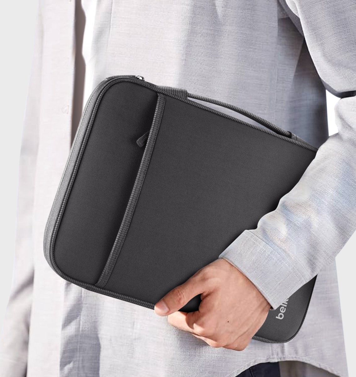 Belkin 13,3inch Laptop/Chromebook Sleeve - Zwart thumbnail 4