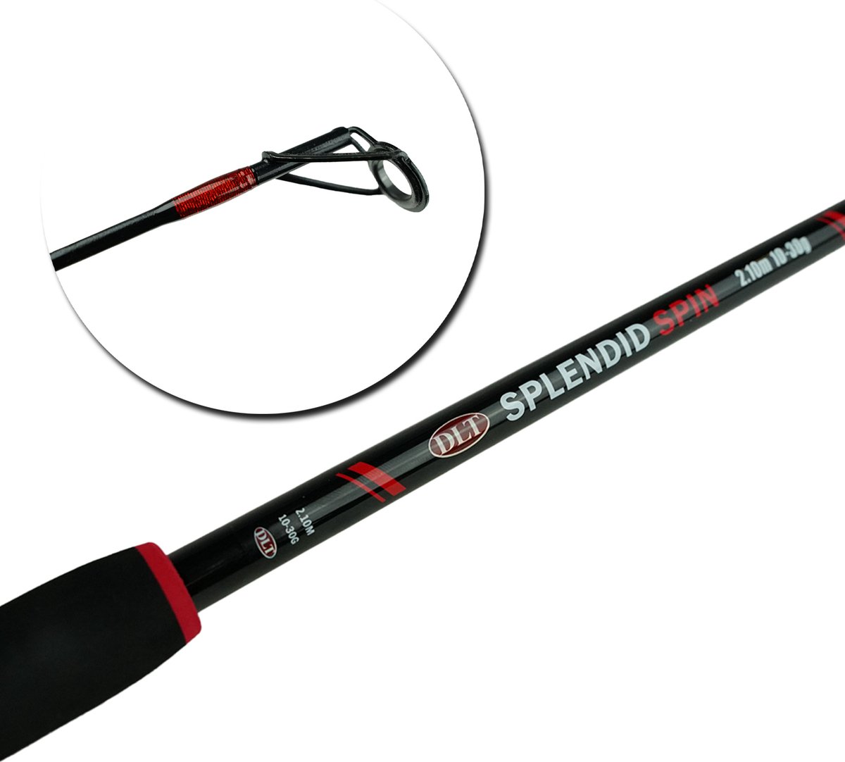 DLT Splendid Spin - 1.80m - 10-30g - Spinhengel - Werphengel - Rood