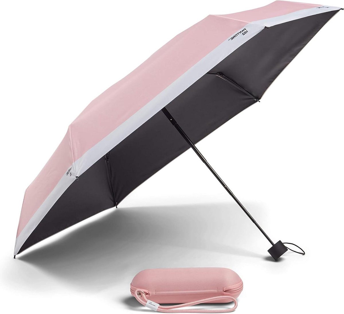 Travel Foldable Umbrella Light Pink with Keychain Strap - Pantone Umbrella