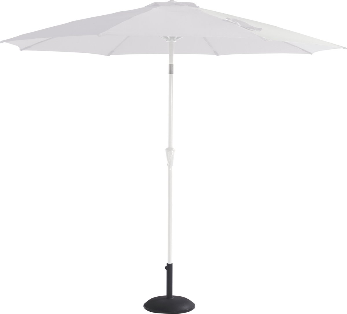 Hartman parasol Tillt 270 cm wit | Topkwaliteit parasol | UV beschermend