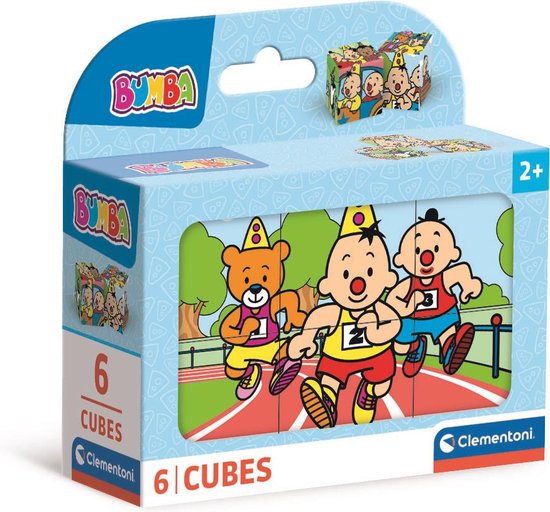 Clementoni - 6 Blokken Puzzel - Bumba - 6 afbeeldingen - Vanaf 2 jaar