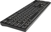 Bol.com Q-Link toetsenbord – draadloos – querty numpad – 44.2 x 13.5 x 2 cm – zwart aanbieding