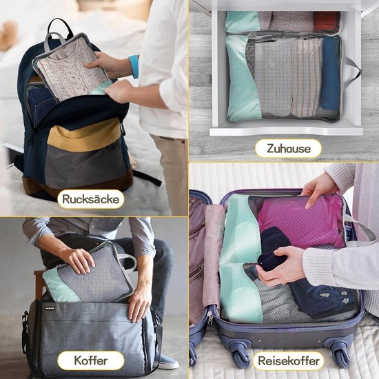 Packing Cubes - Koffer Organizer Set - 8-delig Packing Cubes - Koffer Organizer Set - 8-delig