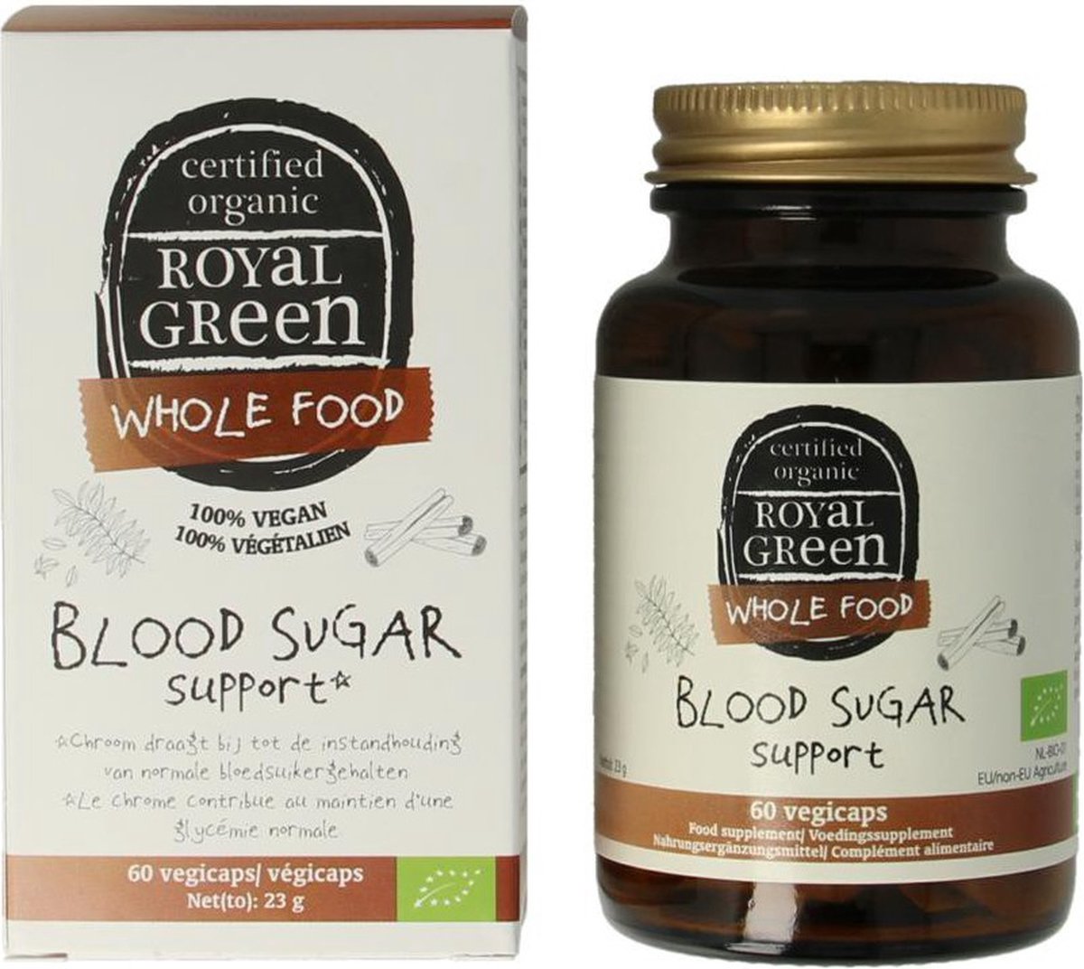 Goedkoopste ROYAL GREEN BLOOD SUGAR SUPPORT 60 VCAPS