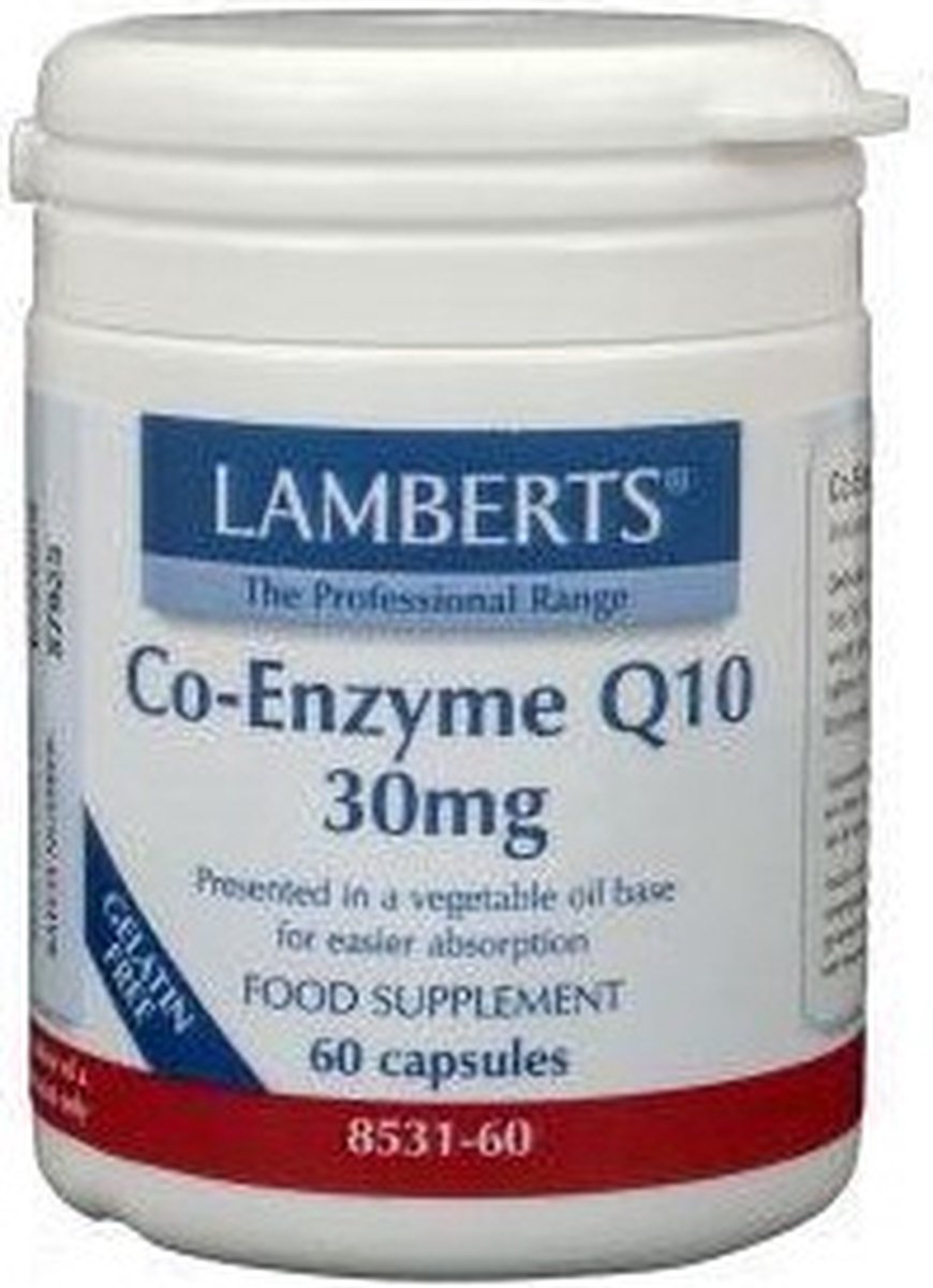 Lamberts Co-Enzym Q10 - 30 mg - 60 Capsules - Voedingssupplement