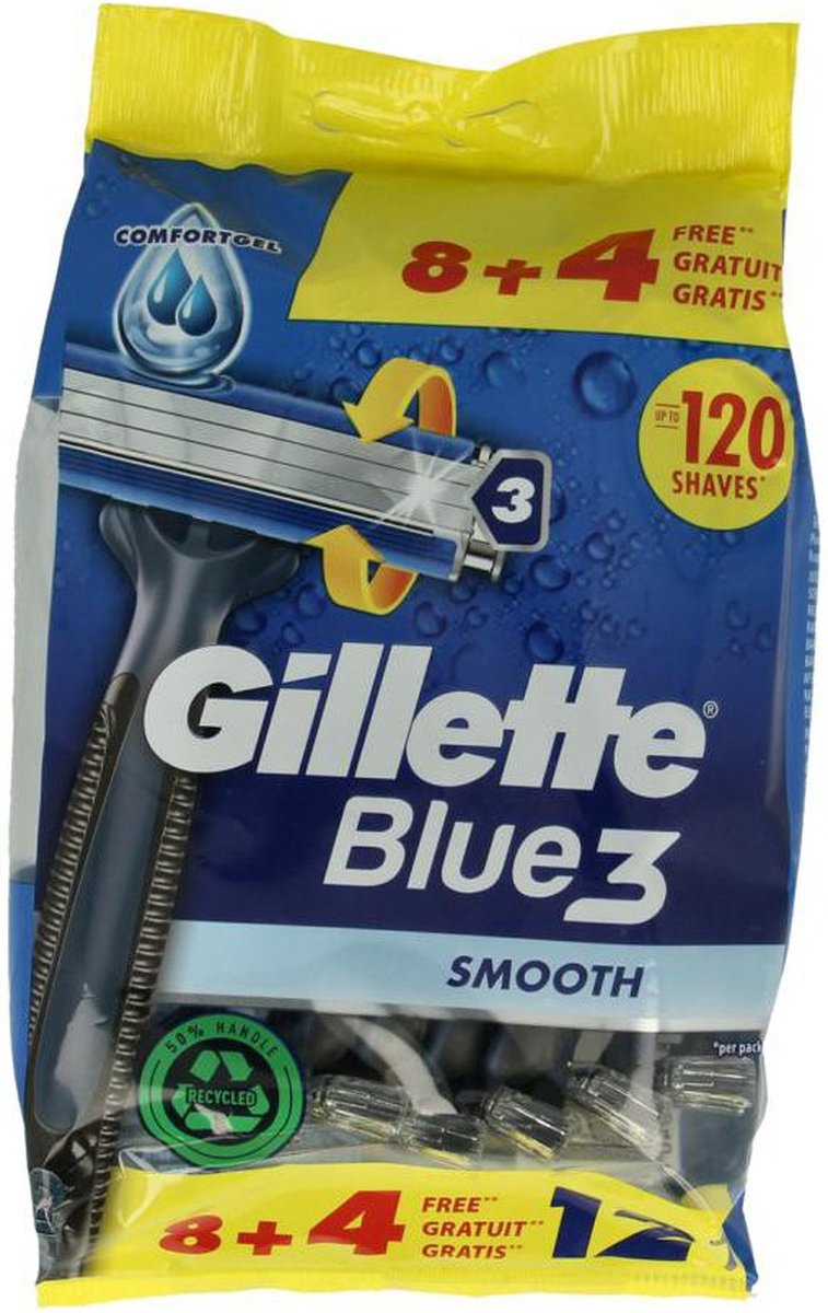 Gillette Wegwerpmesjes Blue III 12 stuks