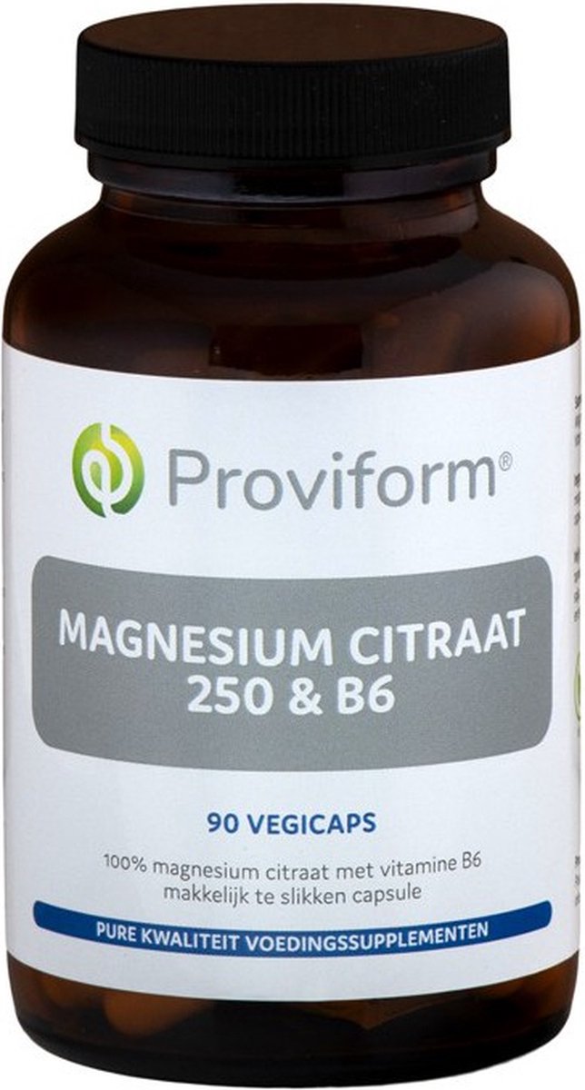 Proviform Magnesium citraat 250 & B6 90 Vegetarische capsules