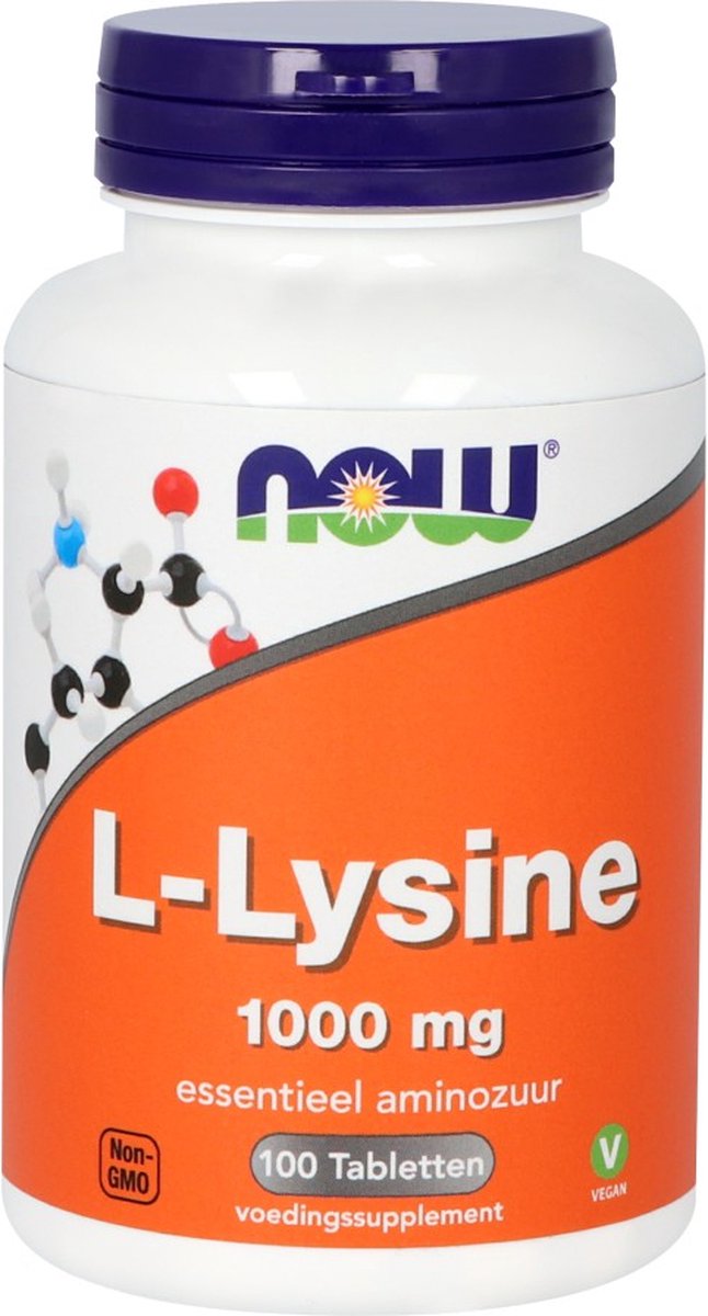 Goedkoopste Now Foods - L-Lysine 1000 mg - Aminozuren - 100 Tabletten