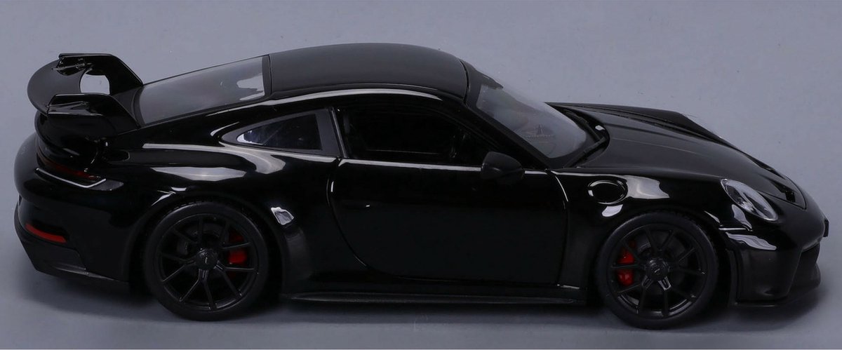 Modelauto - Porsche 911 GT3 - zwart - 19 cm - schaal 1:24 - speelgoed auto — afbeelding 4