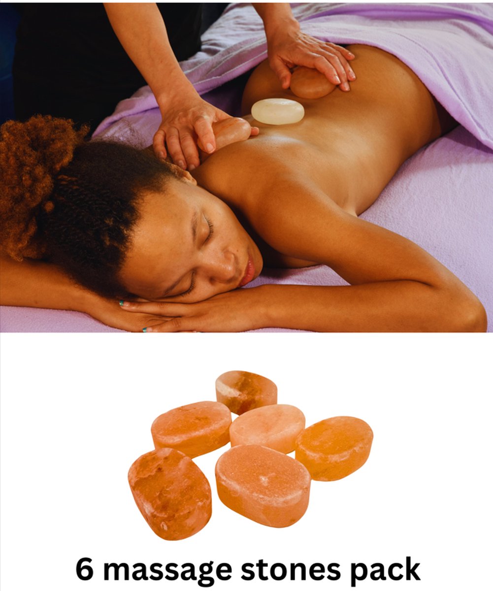 Himalaya zoutkristal zeep- & massagesteen - 6 pakket