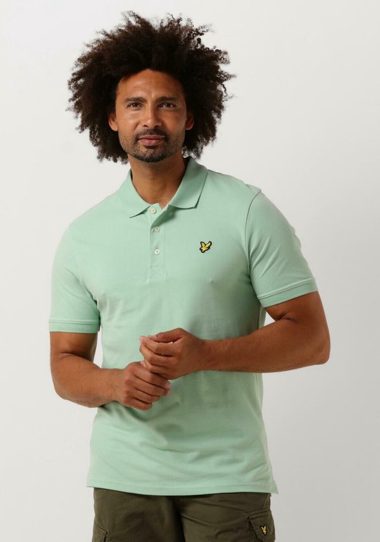 Lyle & Scott Plain Polo Polo's & T-shirts Heren - Polo shirt - Groen - Maat XS