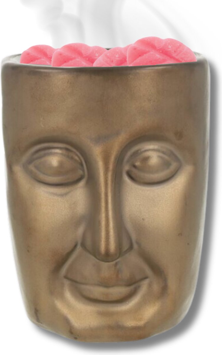 Scentchips® Gezicht - Waxbrander - Geurbrander - Oliebrander - Wax Melts Brander - Aromabr
