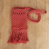 Macramé pakket Crossbody Telefoontas | Terracotta | doe-het-zelf | incl. instructie video