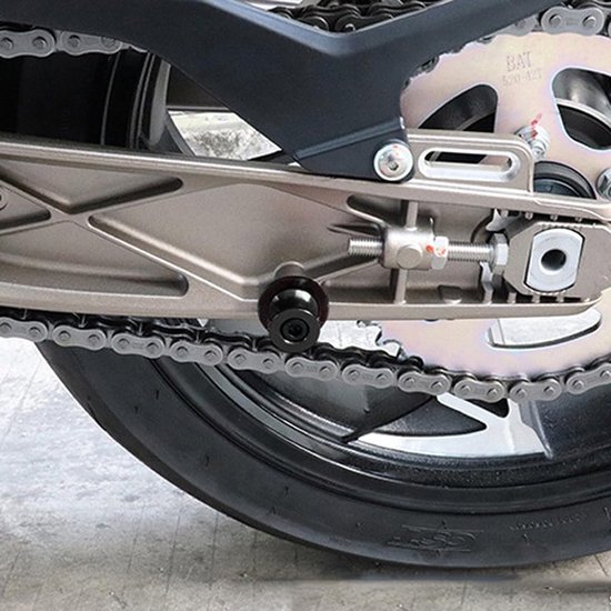 Paddock stand achter universeel zwart LV8