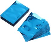 100 stuks BESTOMZ Aluminium vacuümzakken - verpakking voor levensmiddelen - 12 x 18 cm - blauw