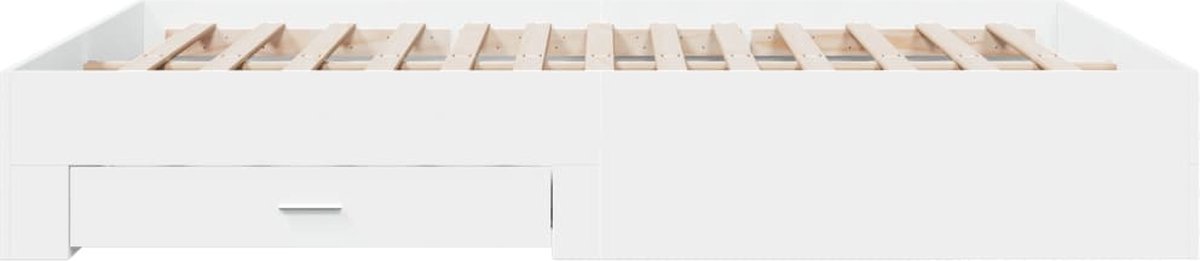 vidaXL bedframe met lades wit 140x200 cm, productfoto via bol