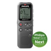 Philips VoiceTracer Audio Recorder DVT1120 - Memorecorder/ Dictaphone, 8GB, WAV/PCM, USB, Antraciet