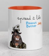 4 Stuks Mokken - Spread it like Peanut Butter Jelly - I’m sorry I’m latte - Coffee Lovers - Coffee date - Coffee gift - Gifs for Coffee Lovers - Mug Collectors - Art - Mug ART - Mug funny sayings