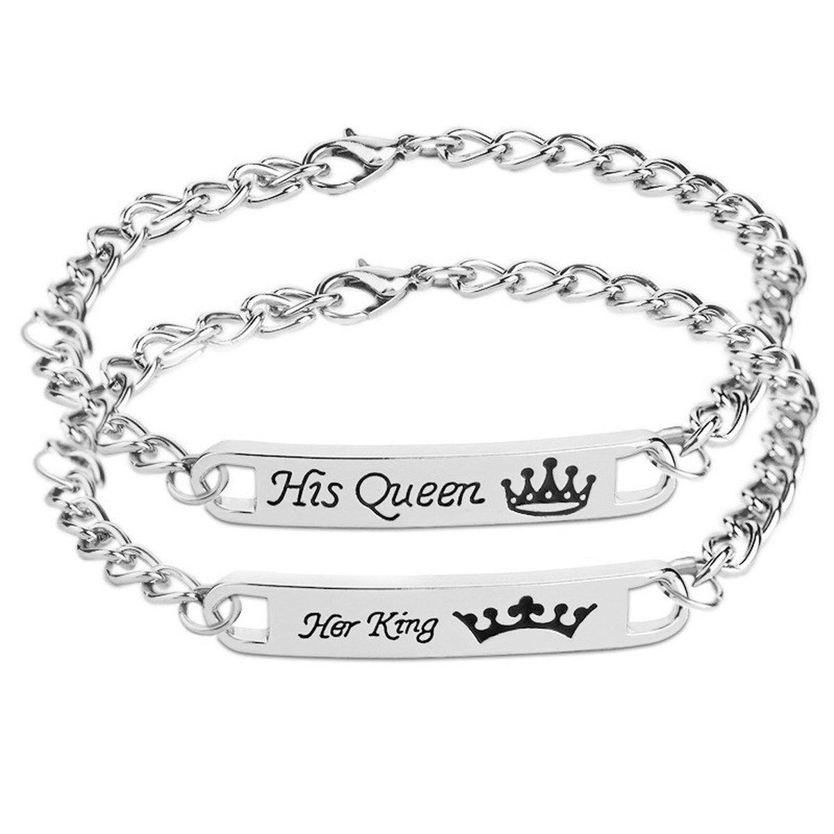 King queen relatie armbandjes