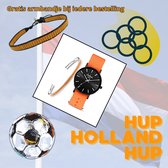 Colori XOXO 5 COL556 Horloge Geschenkset met Armband - Nato Band - Oranje - Ø 36 mm