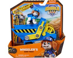 foto van Rubble & Crew - Wheeler’s Kiepwagen met speelfiguur en beweegbare onderdelen - PAW Patrol speelgoed