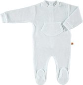 Boxpakje / baby pyjama biologisch velours wit 62-68