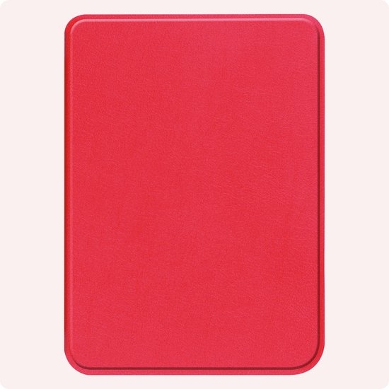 Hoes Geschikt voor Kobo Clara Colour Hoesje Bookcase Cover Book Case Hoes Sleepcover - Rood van i12Cover — afbeelding 5