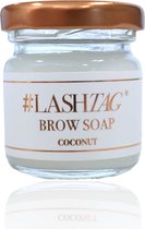 Lashtag - Brow Styling Soap - Wenkbrauw gel - Wenkbrauwzeep - incl. wenkbrauw borsteltje - geur Coconut