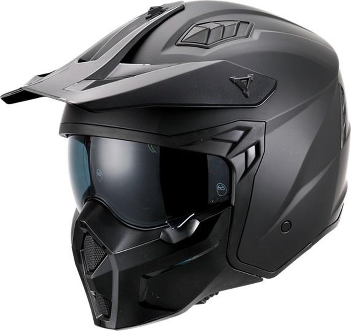 Vito Jet Predator helm mat zwart XXL