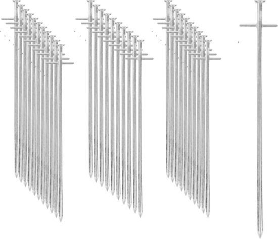 Stormharing grondpen – 30 stuks – Ø6 x 230 mm – T-vorm