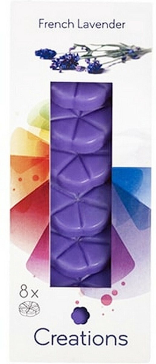 Bolsius creations wax melts 6x8 stuks/ 48 stuks /Lavendel paars