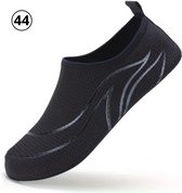 Livano Waterschoenen Voor Kinderen & Volwassenen - Aqua Shoes - Aquaschoenen - Afzwemschoenen - Zwemles Schoenen - Zwart - Maat 46