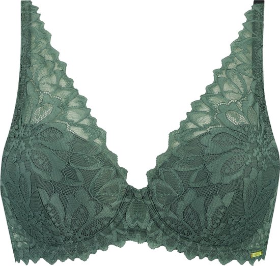 Sapph - Voorgevormde bh - met kant - V-shape cups - Flora - Groen - 90F