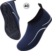 Livano Waterschoenen Voor Kinderen & Volwassenen - Aqua Shoes - Aquaschoenen - Afzwemschoenen - Zwemles Schoenen - Blauw - Maat 40