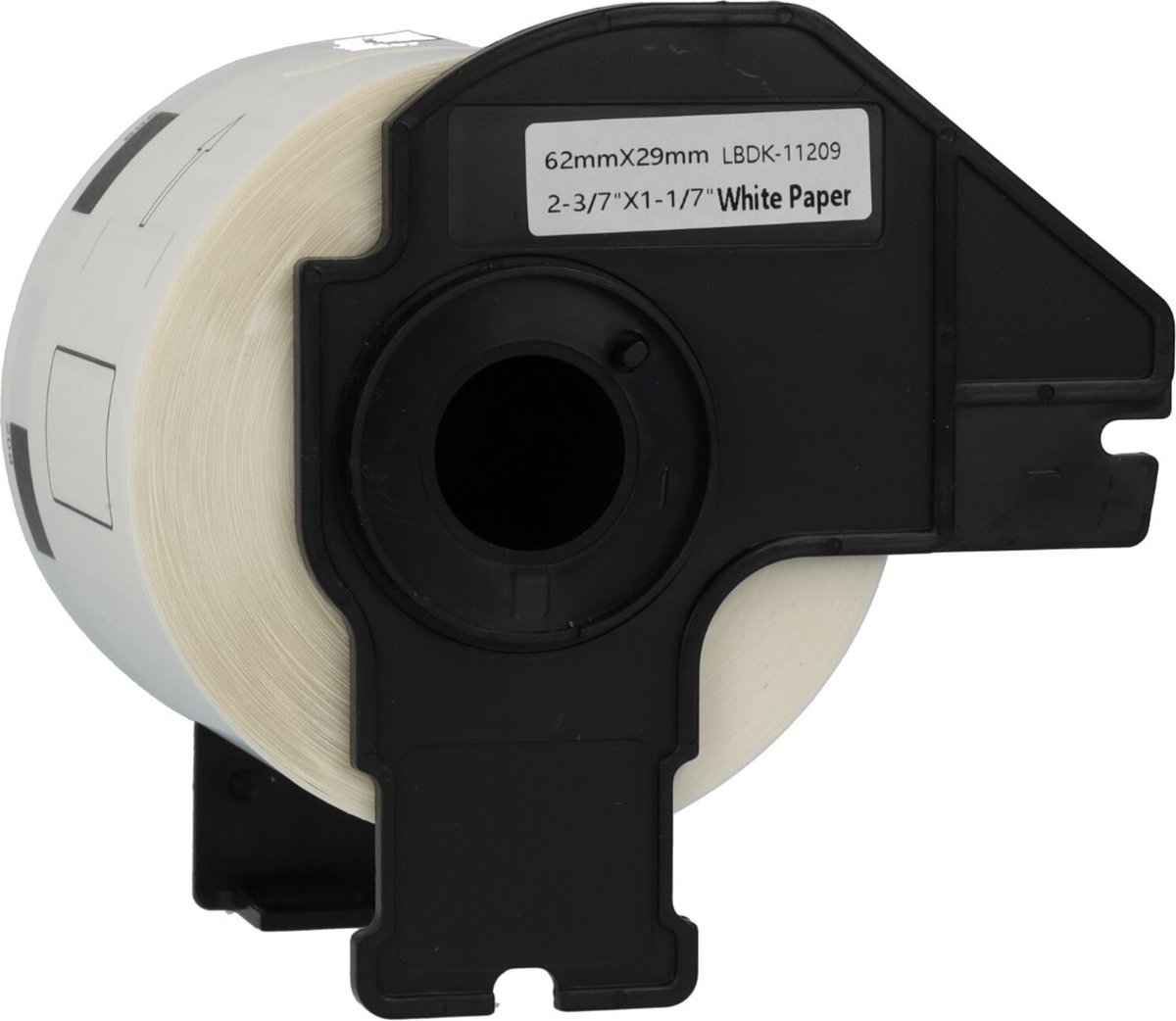 Dappaz - 5 stuks Brother DK-11209 Compatible Label - Voorgestanst klein Adreslabel - 62 x 29 mm - 800 Labels per Rol - Zwart op Wit - Papier - Etiketten