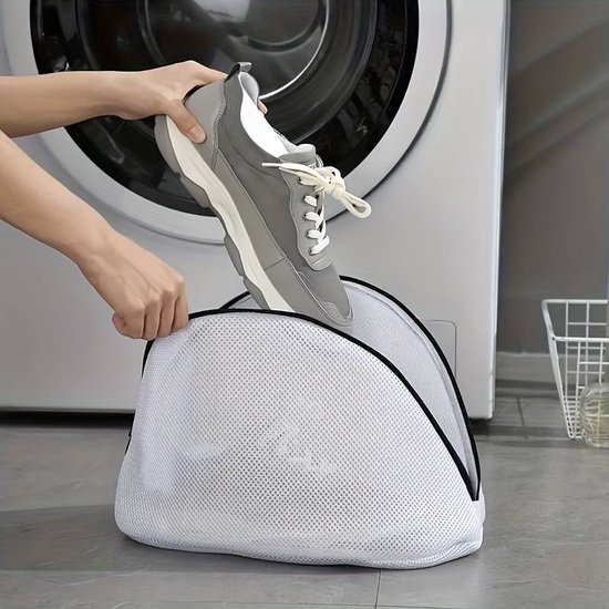 Foto: 1 waszak voor schoenen organizer voor reisschoenen beschermende anti warp kledingorganizer mesh tas schoenenzak voor wasmachine 