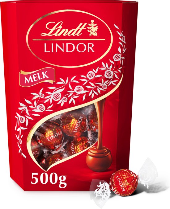 Foto: Lindt lindor melk chocolade bonbons 500 gram premium zwitserse chocolade