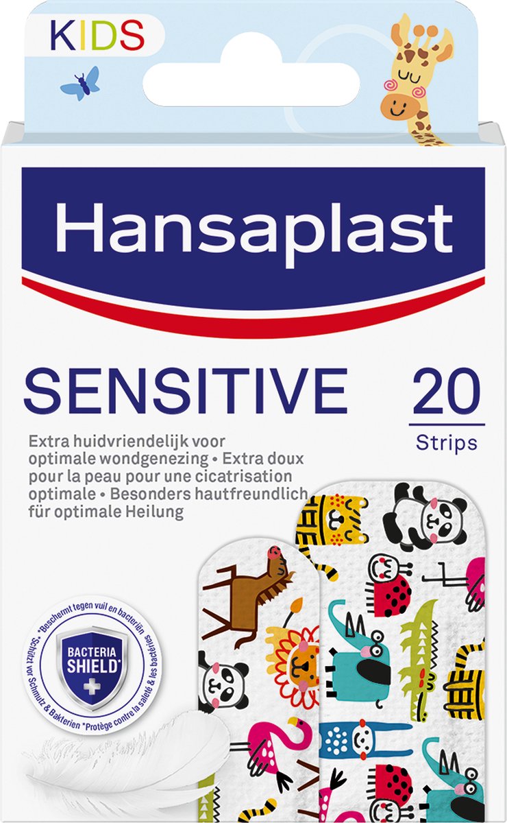 Goedkoopste Hansaplast Kids Sensitive Dieren Pleisters - Wondpleisters - Wondverzorging Kinderen - Kinderpleisters - 20 Stuks