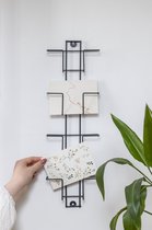 Set van twee kaartenrekjes - folderhouders voor 4x A6, liggend (zwart)