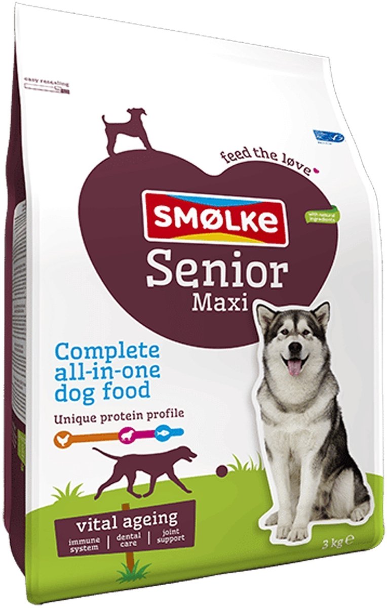 Smolke Hondenvoer Senior Maxi 3 kg