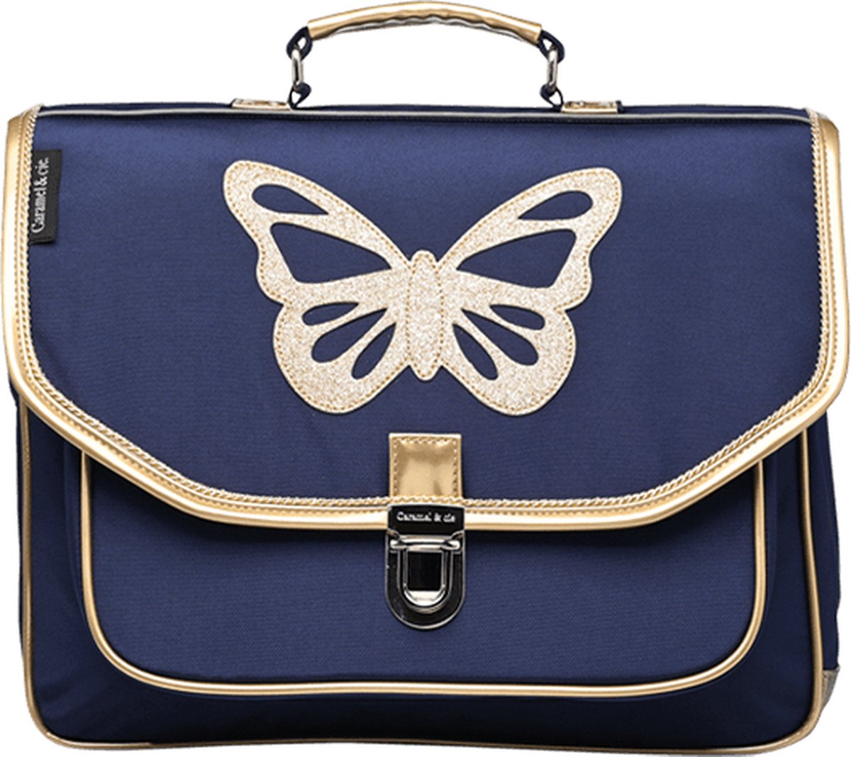 Caramel & Cie Boekentas/Schooltas Vlinder - Blauw
