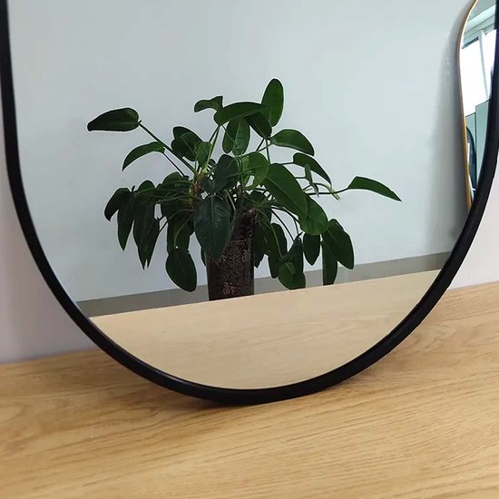 Badkamerspiegel,Moderne ronde hangende spiegel aan het plafond, met aan het plafond gemonteerde giek | Ronde eenvoudige decoratieve spiegel | Cirkel zwevende make-upspiegels voor badkamer Badkamerspiegel,Moderne ronde hangende spiegel aan het plafond, met aan het plafond gemonteerde giek | Ronde eenvoudige decoratieve spiegel | Cirkel zwevende make-upspiegels voor badkamer