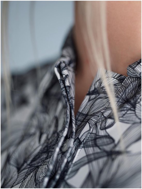 Func Factory dames polo Sienna black leaf mouwloos maat 38 van Func Factory — afbeelding 3