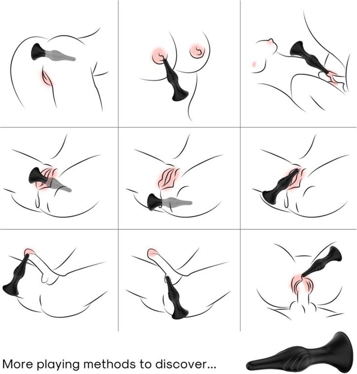 Goedkoopste ARMONY - VIBRATOR & ANAL PLUG REMOTE CONTROL BLACK