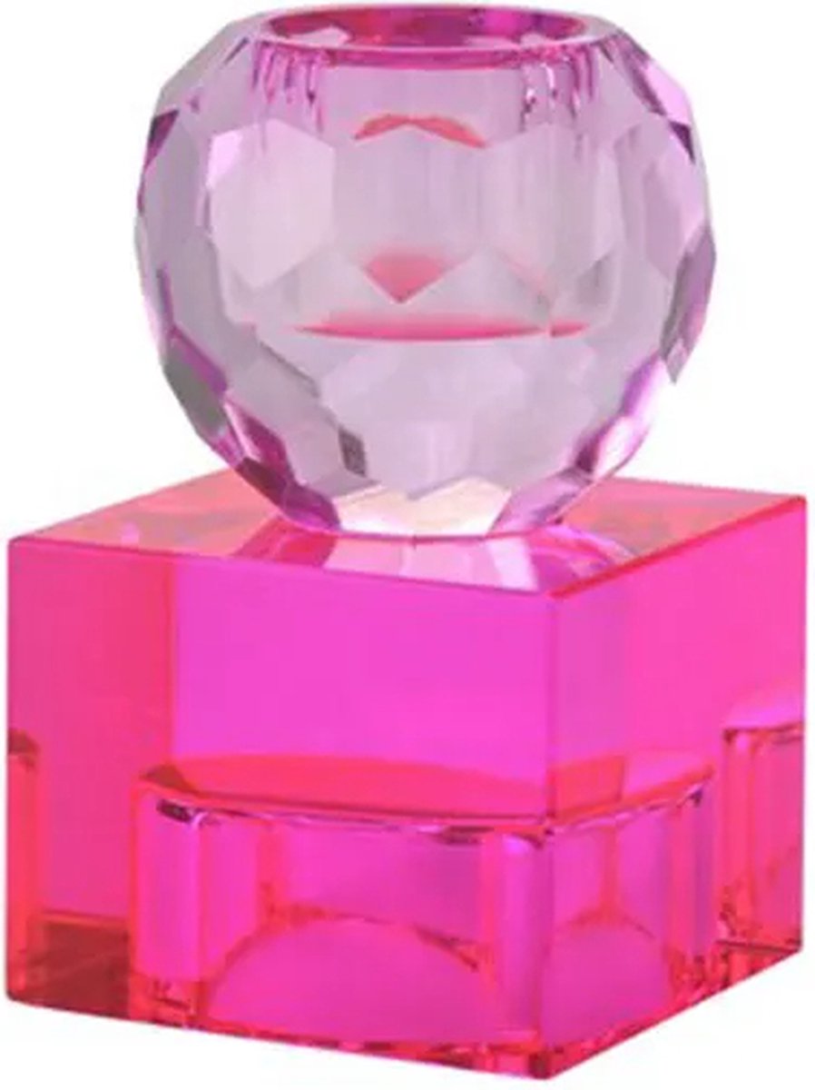 Kandelaar Sari Cube Fuchsia