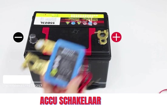 DC12V Batterij Ontkoppelingsschakelaar op Afstand, Auto on off Switch Met Afstandsbediening voor Auto Boot Mariene Vrachtwagen, Hoofdbatterij Scheidingsschakelaar met 2 Batterijklemmen(#1