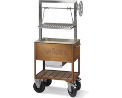Caveman Grill 'Home' - Argentijnse Grill - Santa Maria Grill - Barbecue - Houtvuur & Houtskool - Verstelbaar Rooster - Vrijstaand - Dutch Design