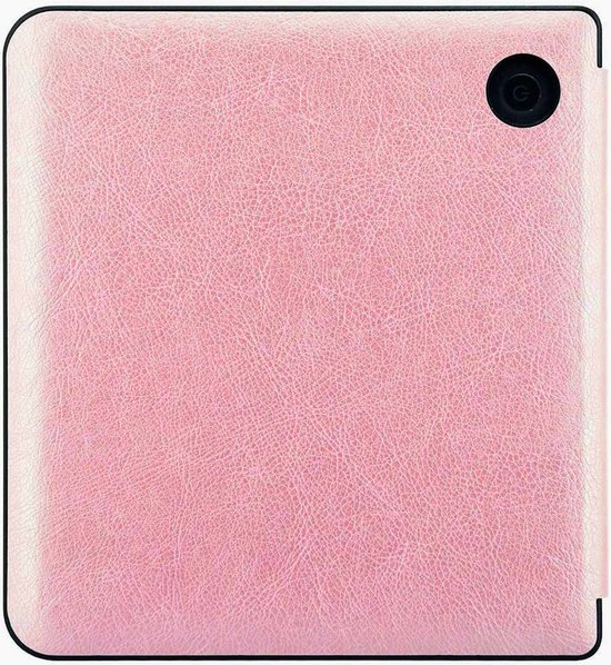 Hoesje geschikt voor Kobo Libra Colour - Book Case Premium Sleep Cover Leer Hoes met Auto/Wake Functie - Roségoud van Hoesje  — afbeelding 3
