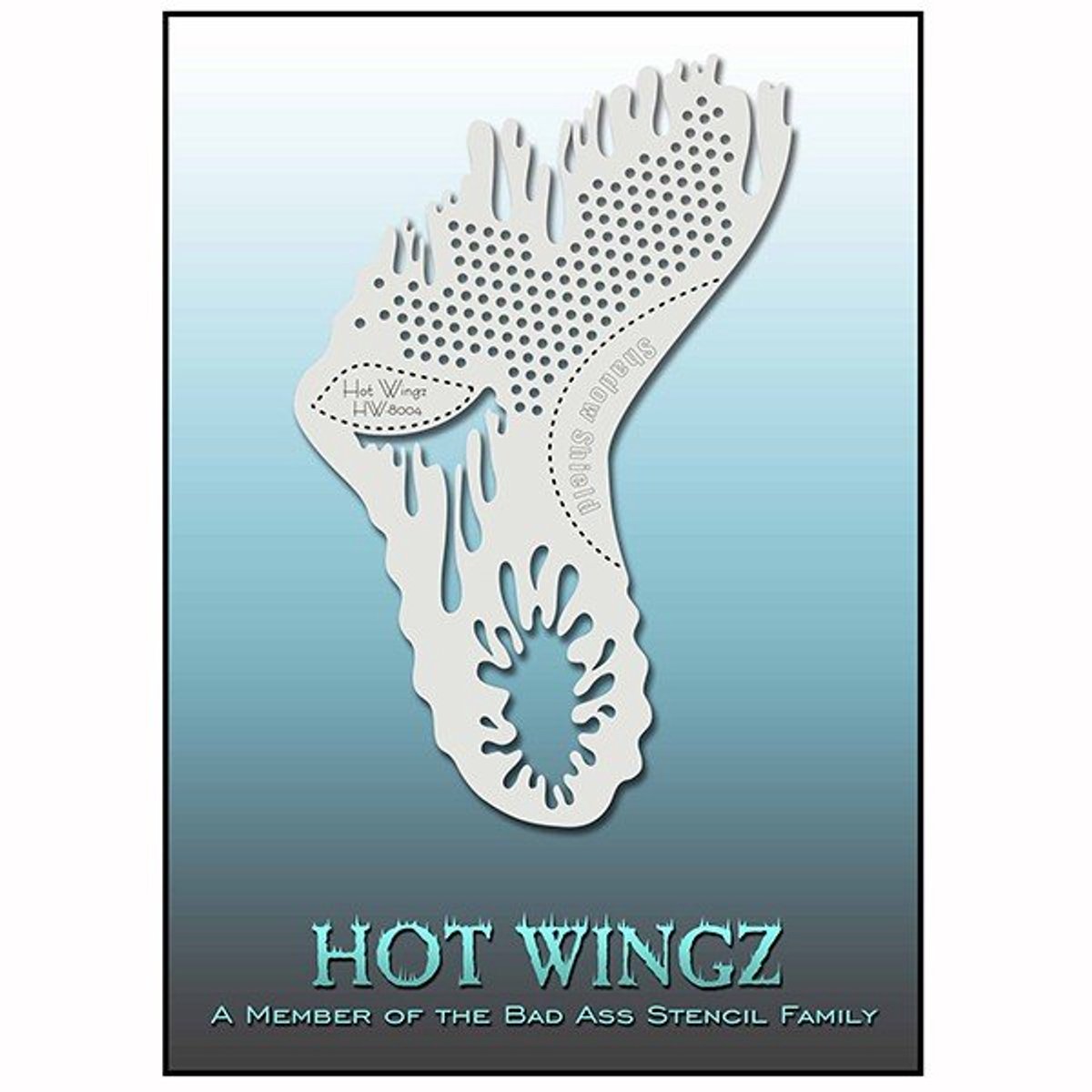Hot Wingz Nr. 8004 Honey - HW8004 - Schmink sjabloon - Bad Ass Stencil - Geschikt voor schmink en airbrush
