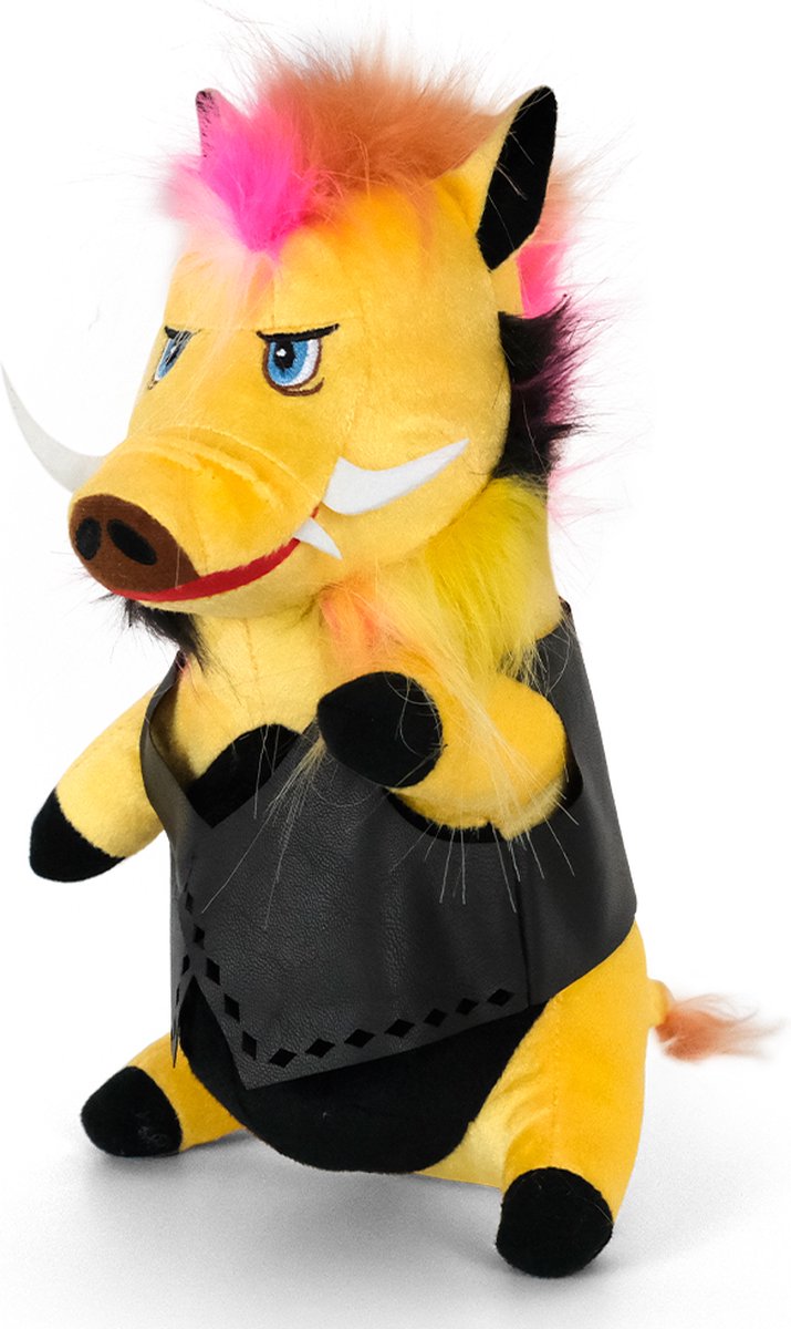 WP Merchandise - Zwijn Rock Star Knuffel 27 cm
